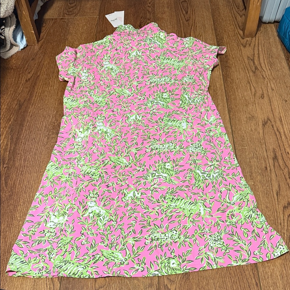 Lilly Pulitzer Frida Scallop Polo Dress NWT size XL UPF 50+ - Picture 7 of 7